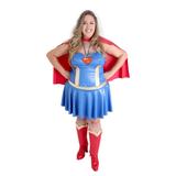 Fantasia Super Mulher - Plus Size - Liga da justiça