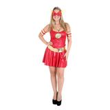 Fantasia The Flash Feminina - Heat Girls - Liga da justiça