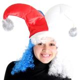 Fantasias Criativas Chapéu Bobo Da Corte Com Cabelo E Pom Pom - Sulamericana