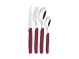 Faqueiro 16 pcs carmel carmim/escuro- sortidos com laminas aco inox e cabos polipropileno tramontina