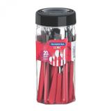 Faqueiro 20 Peças Inox Leme Tramontina 23198738 Vermelho