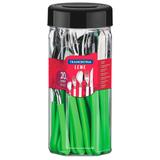 Faqueiro 20 Peças Leme Verde Aço Inox 23198238 Tramontina