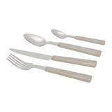 Faqueiro 24 Pcs De Aço Inox C/Cabo Perolado Branco - Wolff
