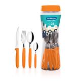 Faqueiro 24 Pçs Laranja Ipanema Tramontina 23399/491