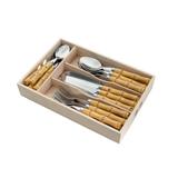 Faqueiro 24 peças bambu - Bon gourmet