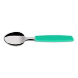 Faqueiro 24 Peças Cabo Plástico Aço Inox Piemonte Verde Martinazzo Turquesa