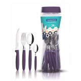 Faqueiro 24 Peças Inox Ipanema Tramontina 23399991 Roxo