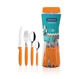 Faqueiro 24 Peças Ipanema Laranja - Tramontina