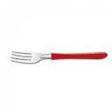 Faqueiro 30 Peças Cabo de Plástico Aço Inox Elegance Vermelho Martinazzo Vermelho