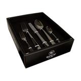 Faqueiro 30 peças de Aço Inox Black Pisa C/Gift Box - Rojemac