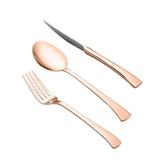 Faqueiro 48pcs de Aço Inox Gold Berna Rosé com Estojo de Madeira Wolff