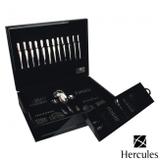 Faqueiro Aço Inox 101 peças com estojo em madeira Classique - Hercules (Cód. 2820)