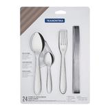 Faqueiro Com Faca Para Churrasco Tramontina 66906846 Laguna 24 Pçs
