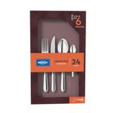 Faqueiro Compacto Brinox Módena 24 Peças Aço Inox