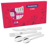 Faqueiro em Aço Inox Tramontina Leme 24 peças Branco 23198/830