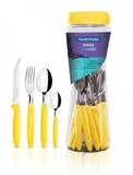 Faqueiro Inox 24 Peças Amarelo Ipanema Tramontina 23399591