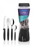 Faqueiro Inox 24 Peças Preto Ipanema Tramontina 23399091