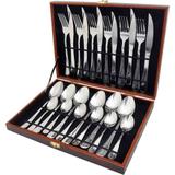 Faqueiro Inox 24 Peças Talheres Com Maleta Kit Casita - Imporiente