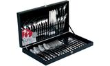 Faqueiro Inox 42 peças Com Estojo de Madeira Euro
