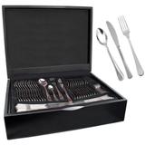 Faqueiro Inox 72 Peças Premium Caixa De Madeira Class - Class home