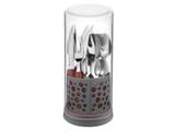 Faqueiro marsala em aço inox e cabo polipro com facas p chur com acess multiuso 27 pc tramontina