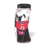 Faqueiro pote inox 24 pcs leme preto tramontina