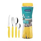 Faqueiro Tramontina 23399591 Ipanema 24 Peças Aço Inox Amarelo