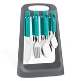 Faqueiro Tramontina Oásis 23198220 Inox 24 Peças Com Suporte Verde