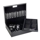 Faqueiro Wolff Avalon 101 Peças Aço Inox E Pvd Black Com Estojo