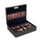 Faqueiro Wolff Avalon 48 Pçs Aço Inox E Pvd Dourado Rose Com Estojo