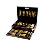 Faqueiro wolff dourado 130 peças banho ouro pvd - Rojemac