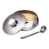 Farinheira De Inox Com Colher Redondo 500 Ml 02 Peças - Euro