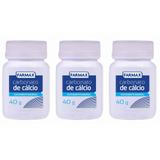 Farmax Carbonato De Calcio Pote 40g (Kit C/03)