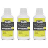 Farmax Glicerina Bidestilada 100ml (Kit C/03)