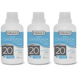 Farmax Popymax Água Oxigenada 20vol 70ml (Kit C/03)