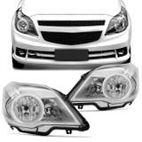 Farol Agile 2009 a 2015 Montana 2011 a 2019 Foco Duplo Máscara Cromada - Prime