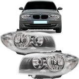 Farol bmw 118i 120i 2007 2008 2009 2010 2011 cromado direito - Tyc