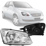 Farol Corsa Classic LS 2011 2012 2013 2014 2015 Cromado Original (Arteb) Direito