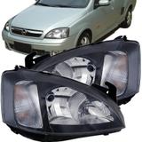 Farol Corsa Montana 2003 A 2009 Mascara Negra - Sp acessórios