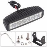 Farol De Milha 6leds 18w 2200lm 10/30v Off Road Moto Carro - Eks