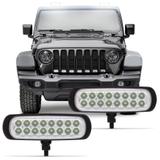 Farol de Milha Auxiliar Slim Power Universal 16 LEDs 3,2W 12V Luz Branca Autopoli