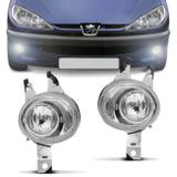 Farol de Milha Peugeot 206 2005 2006 2007 2008 2009 2010 Auxiliar Neblina Modelo Bocão - Prime