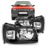 Farol Fiat Uno 2005 A 2012 Mascara Negra - Sp acessórios