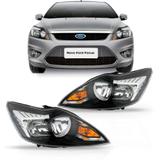 Farol Ford Focus 2009 2010 2011 2012 2013 Máscara Negra - Sp acessórios