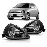 Farol Ford Ka 1996 A 2007 Máscara Negra - Sp acessórios