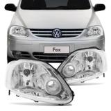 Farol Fox 2003 2004 2005 2006 2007 2008 2009 CrossFox SpaceFox 2005 a 2009 Máscara Cromada - Prime