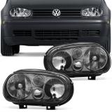Farol Golf 1998 1999 2000 2001 2002 2003 2004 2005 2006 Foco Duplo Máscara Negra Tuning - Prime