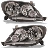 Farol Hilux Sw4 2004 2005 2006 2007 2008 2009 Máscara cinza - Cn imports