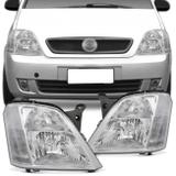 Farol Meriva 2003 2004 2005 2006 2007 2008 2009 2010 2011 2012 Foco Duplo Pisca Integrado - Prime