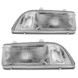 Farol Monza 1991 1992 1993 1994 1995 1996 Máscara Cromada Foco Simples Lente Vidro - Rcd
